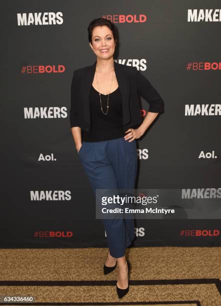 Actor Bellamy Young attends The 2017 MAKERS Conference Day 3 at Terranea Resort on February 8, 2017 in Rancho Palos Verdes, California.