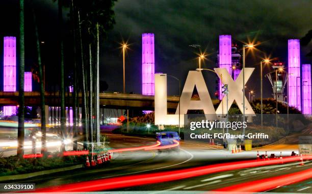 Los Angeles International Airport LAX Sign on February 06, 2017 in Los Angeles, California.