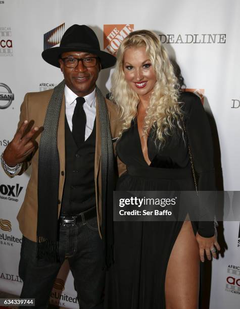 Comdian Tommy Davidson and wife Amanda Moore attend the 8th Annual AAFCA Awards at Taglyan Complex on February 8, 2017 in Los Angeles, California.