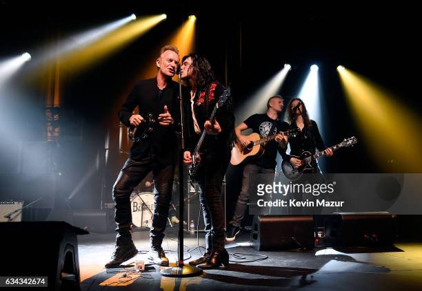 Sting, Diego Navaira and Joe Sumner perform onstage to kick off Citi Sound Vault, a new live music platform curated exclusively for Citi cardmembers,...