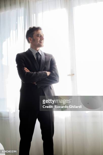 Actor Filippo Timi is photographed for Self Assignment on September 8, 2016 in Rome, Italy.