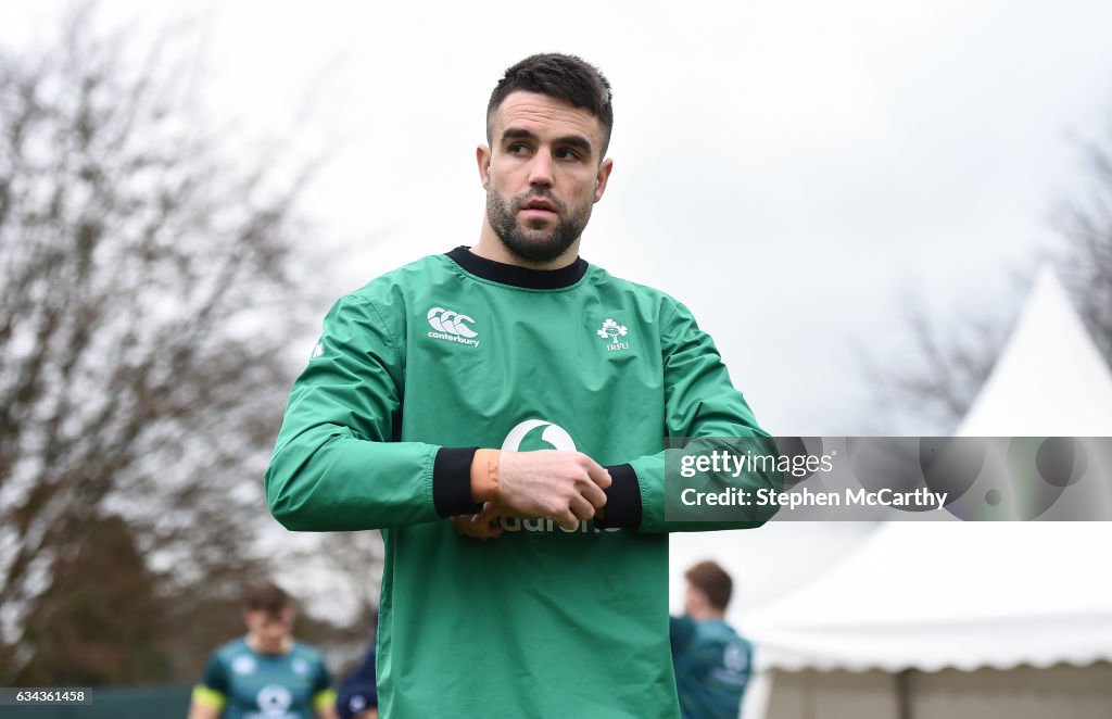 Ireland Rugby Squad Training and Press Conference