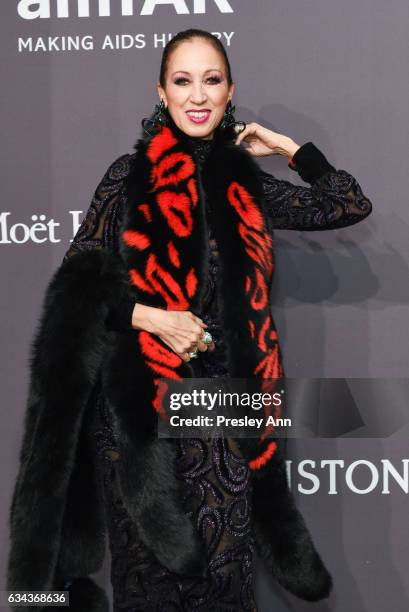 Pat Cleveland attends 19th Annual amfAR New York Gala- Arrivals at Cipriani Wall Street on February 8, 2017 in New York City.