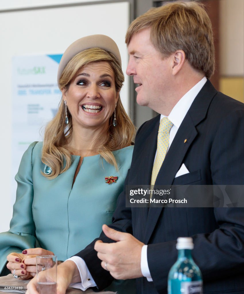 King Willem-Alexander And Queen Maxima Of The Netherlands Visit Saxony - Day 2