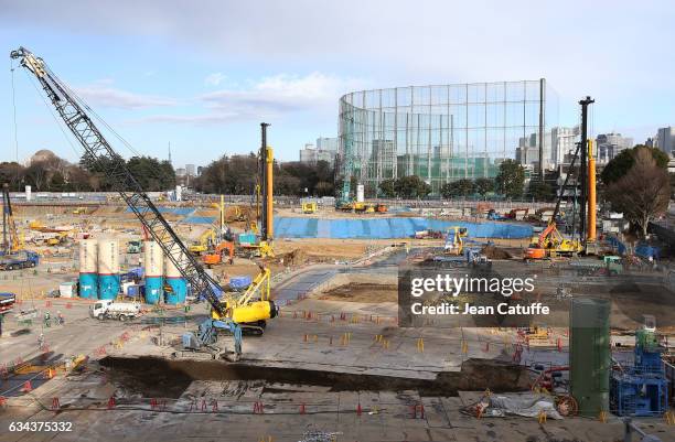 The future Olympic stadium designed by japanese architect Kengo Kuma has just started its construction few weeks ago to be complete for the Tokyo...