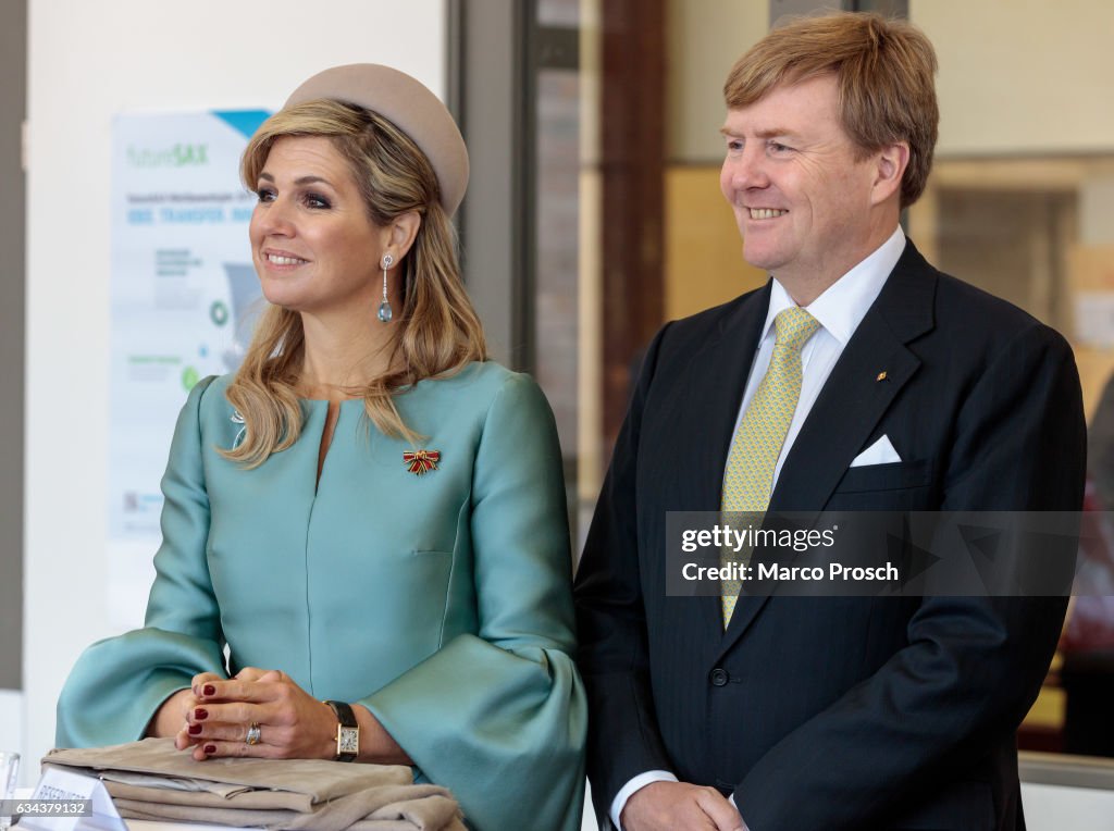 King Willem-Alexander And Queen Maxima Of The Netherlands Visit Saxony - Day 2