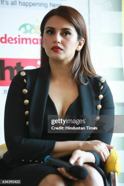 Bollywood actor Huma Qureshi during an exclusive interview with HT City-Hindustan Times for the promotion of upcoming movie Jolly LLB 2 as part of...