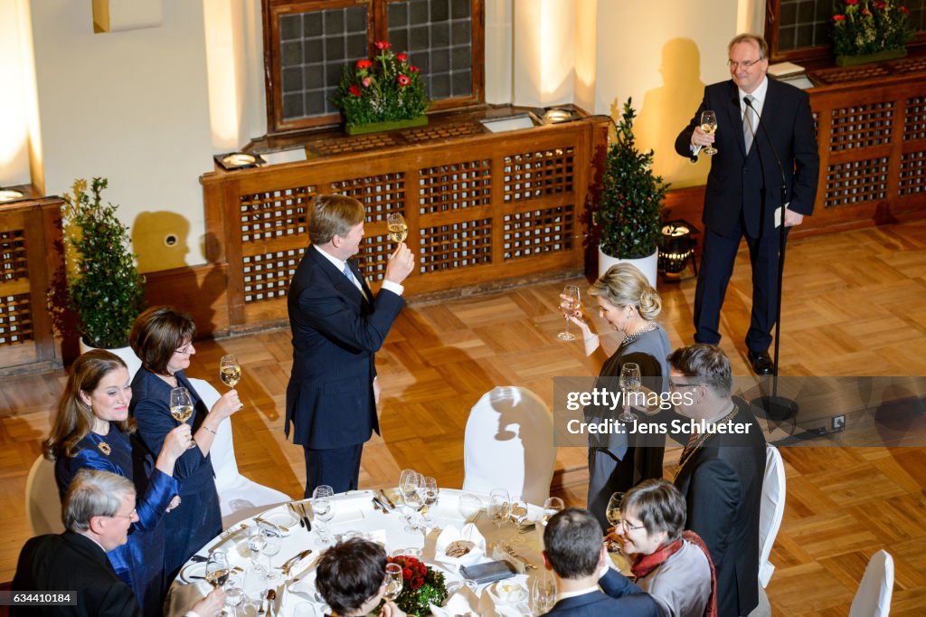 King Willem-Alexander And Queen Maxima Of The Netherlands Visit Thuringia - Day 2