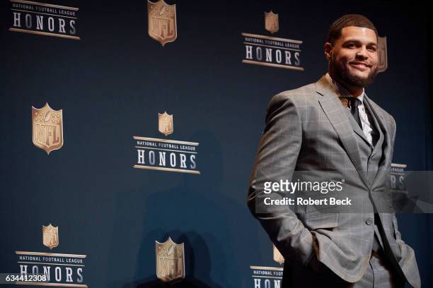 Tampa Bay Buccaneers wide receiver Mike Evans on stage during award ceremony at Wortham Theater. Evans was honored for the NFL Play of the Year....