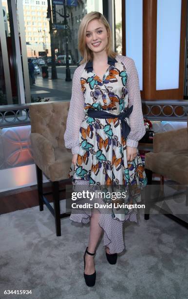 Actress Bella Heathcote visits Hollywood Today Live at W Hollywood on February 9, 2017 in Hollywood, California.