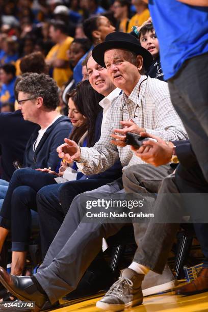 Actor, Bill Murray attends the Chicago Bulls game against the Golden State Warriors on February 8, 2017 at ORACLE Arena in Oakland, California. NOTE...