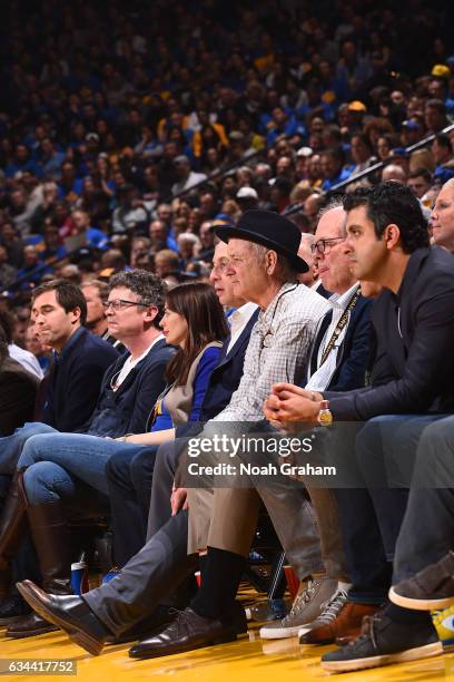 Actor, Bill Murray attends the Chicago Bulls game against the Golden State Warriors on February 8, 2017 at ORACLE Arena in Oakland, California. NOTE...