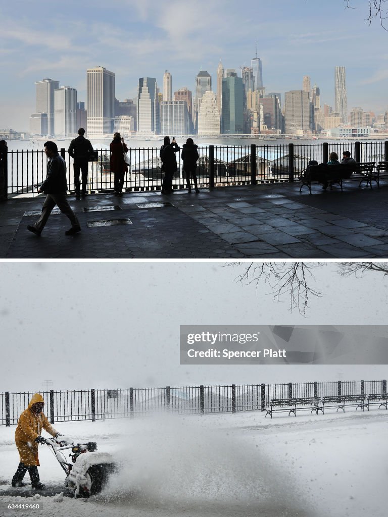 From Balmy To Snow Storm: Extreme 48-Hour Weather Swing In New York City