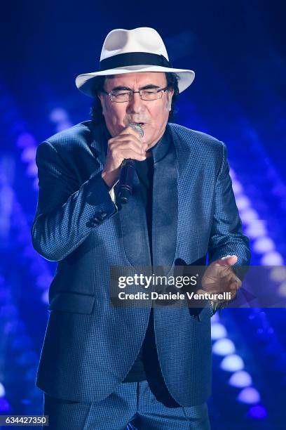 Al Bano attends the third night of the 67th Sanremo Festival 2017 at Teatro Ariston on February 9, 2017 in Sanremo, Italy.