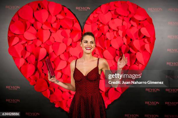 Amaia Salamanca attends 'Love Is On' photocall at Hotel NH Collection Eurobuilding on February 9, 2017 in Madrid, Spain.