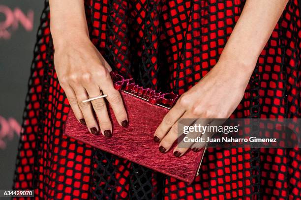 Amaia Salamanca attends 'Love Is On' photocall at Hotel NH Collection Eurobuilding on February 9, 2017 in Madrid, Spain.