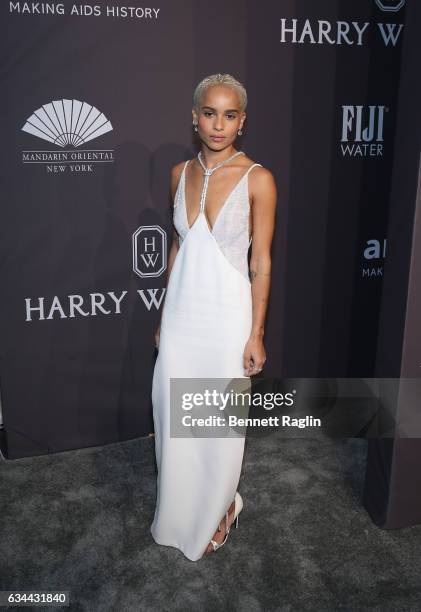 Actress Zoe Kravitz attends the 19th Annual amfAR New York Gala at Cipriani Wall Street on February 8, 2017 in New York City.