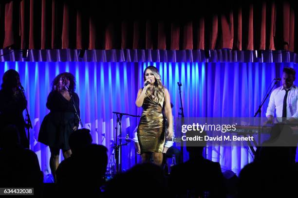 Rebecca Ferguson performs songs from her latest album at Quaglino's on February 9, 2017 in London, Englan