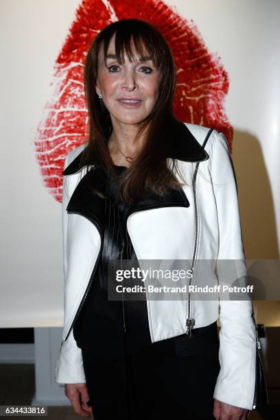 Babeth Djian attends the Launching of the Book "Mocafico Numero" at Studio des Acacias on February 9, 2017 in Paris, France.
