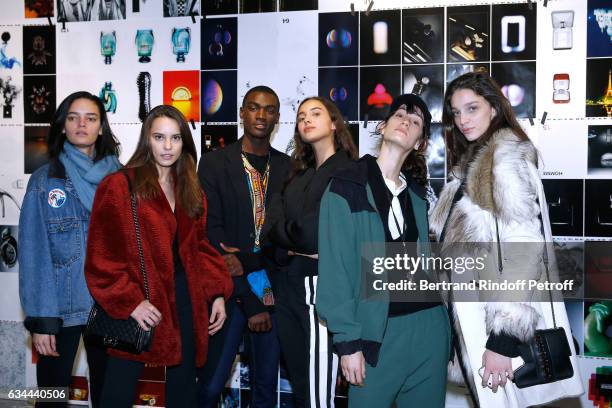 Jak Bueno, Donaldson Obennebo, daughter of Yannick Noah, Jenaye Noah, guest and Larissa Marchiori attend the Launching of the Book "Mocafico Numero"...