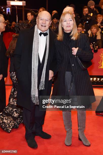 Directo Volker Schloendorff and Angelika Schloendorff attend the 'Django' premiere during the 67th Berlinale International Film Festival Berlin at...