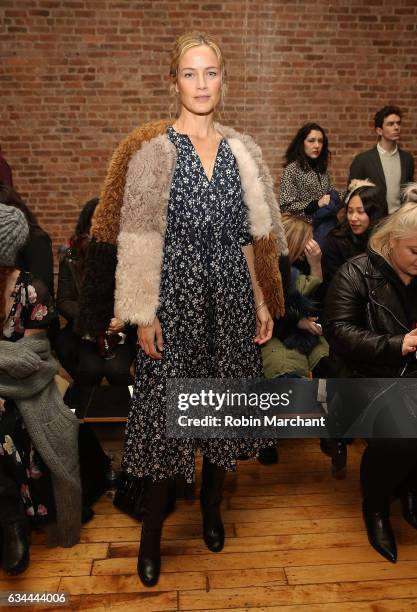 Carolyn Murphy attends Ulla Johnson Front Row during New York Fashion Week on February 9, 2017 in New York City.