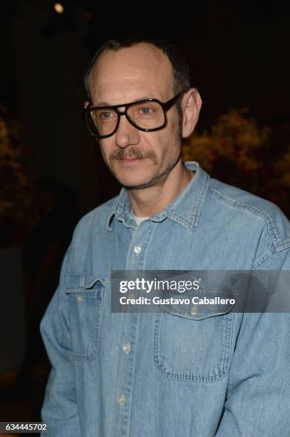 Photographer Terry Richardson attends the Adam Selman fashion show during, New York Fashion Week at Gallery 2, Skylight Clarkson Sq on February 9,...