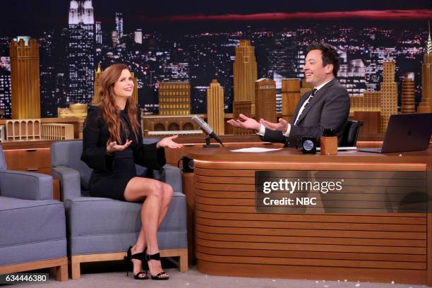 Episode 0621 -- Pictured: Actress JoAnna Garcia Swisher during an interview with host Jimmy Fallon on February 9, 2017 --