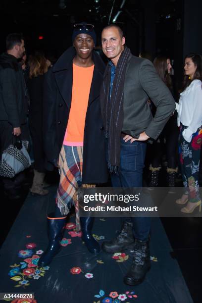 Alexander and Nigel Barker attend the Desigual show during February 2017 New York Fashion Week: The Shows at Gallery 1, Skylight Clarkson Sq on...