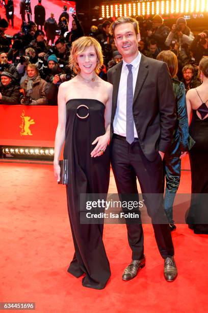 German actress Franziska Weisz and her husband Felix Herzogenrath attend the 'Django' premiere during the 67th Berlinale International Film Festival...