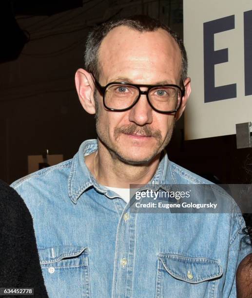Terry Richardson attends the Adam Selman show during February 2017 New York Fashion Week Presented By MADE at Gallery 2, Skylight Clarkson Sq on...