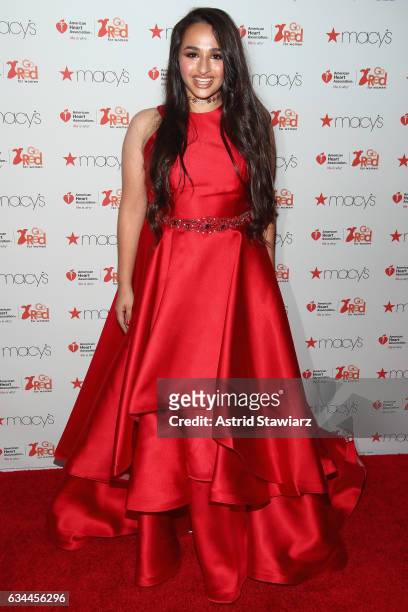 Activist Jazz Jennings attends the American Heart Association's Go Red For Women Red Dress Collection 2017 presented by Macy's at Fashion Week in New...