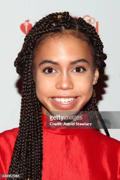 Actress Asia Monet Ray attends the American Heart Association's Go Red For Women Red Dress Collection 2017 presented by Macy's at Fashion Week in New...