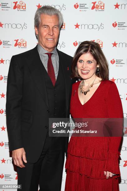 Macy’s Inc. Chairman and CEO Terry J. Lundgren and American Heart Association CEO Nancy Brown attend the American Heart Association's Go Red For...