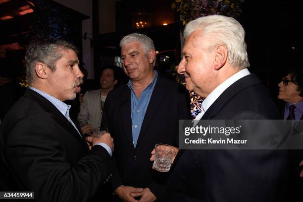 Gary Dell'Abate, Rob Light and CEO of Sony/ATV Martin Bandier attend Citi Presents 2017 Billboard Power 100 Celebration at Cecconi's Restaurant on...