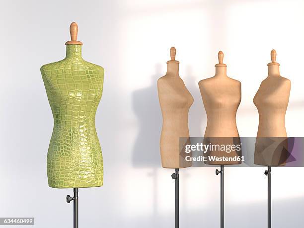 3d rendering, display figures, outsider - leather stitching stock illustrations