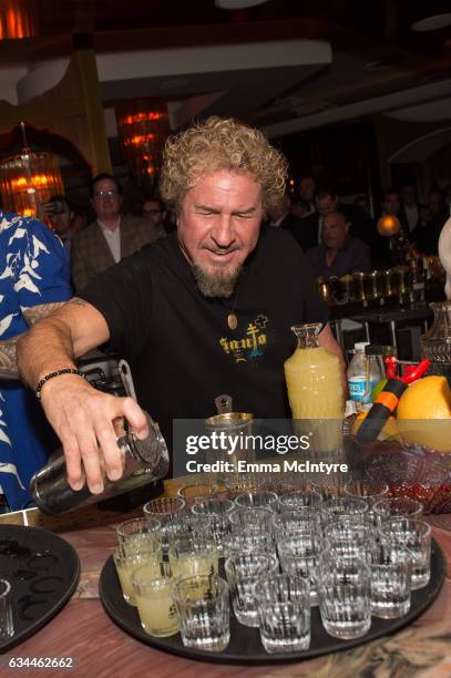 Musician Sammy Hagar attends the launch for Santo Mezquila at Delilah on February 9, 2017 in West Hollywood, California.