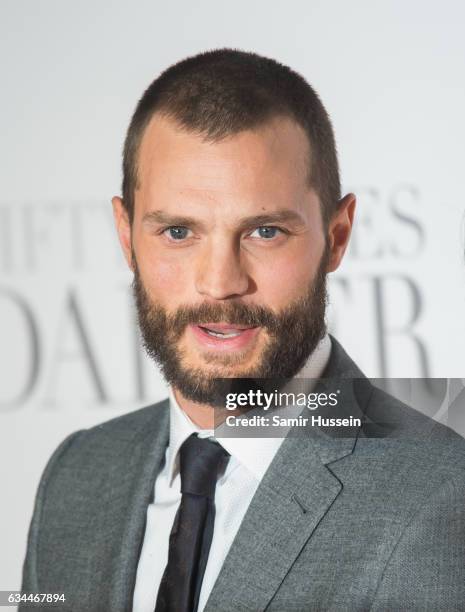 Jamie Dornan attends the "Fifty Shades Darker" - UK Premiere on February 9, 2017 in London, United Kingdom.