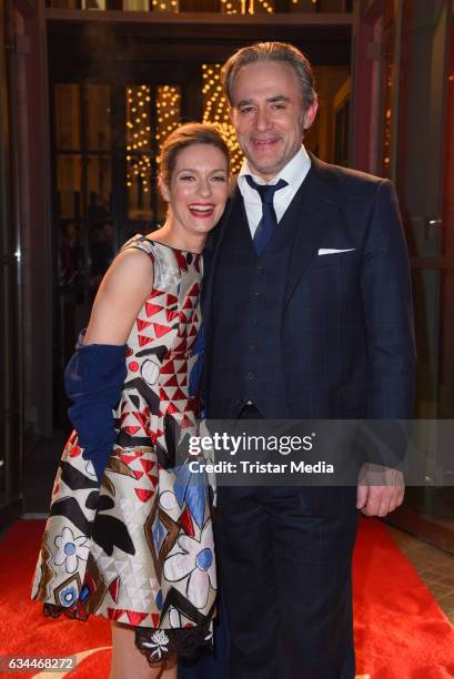 Lisa Martinek and her husband Giulio Ricciarelli attend the Opening Night By GALA & UFA on February 9, 2017 in Berlin, Germany.