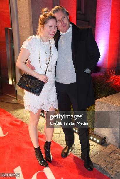 Caroline Frier and her husband Dirk Borchardt attend the Opening Night By GALA & UFA on February 9, 2017 in Berlin, Germany.