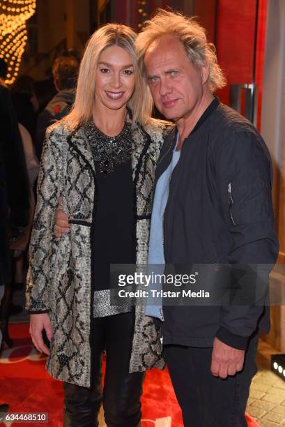 Uwe Ochsenknecht and his girlfriend Kirsten Kiki Viebrock attend the Opening Night By GALA & UFA on February 9, 2017 in Berlin, Germany.