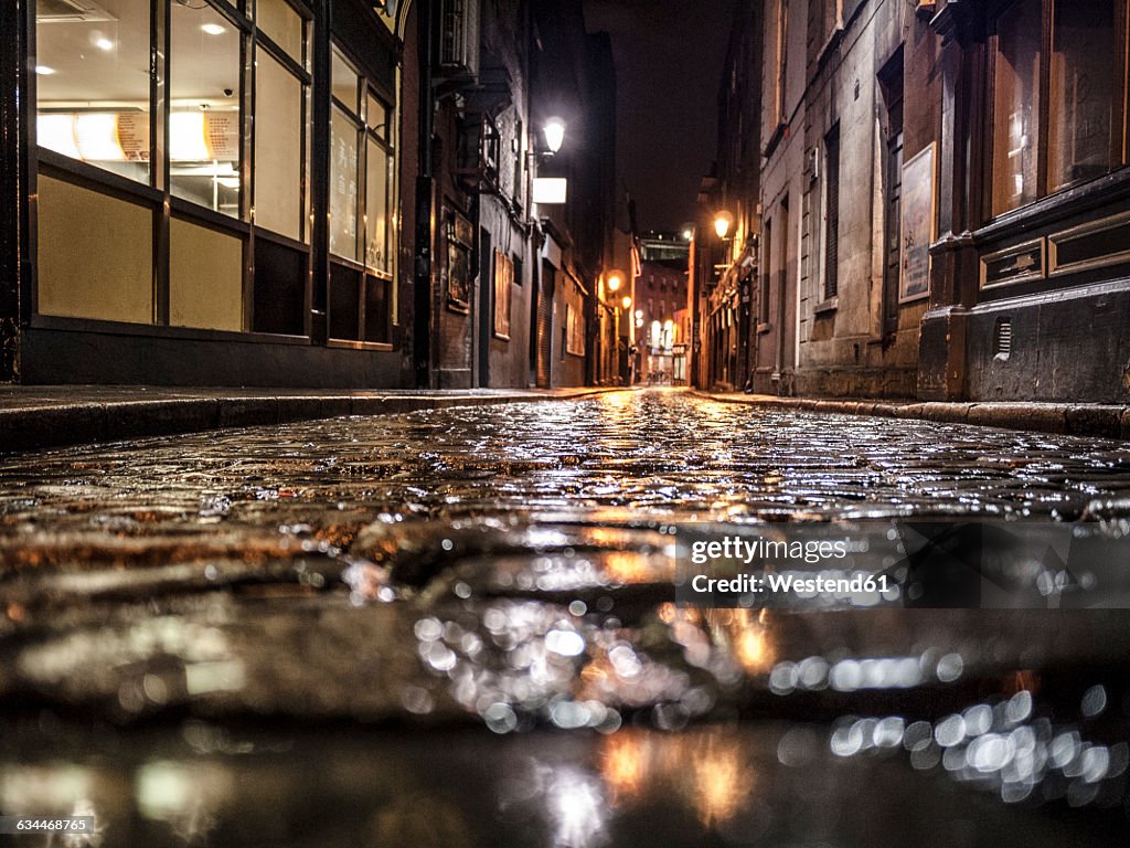 Dark alley in Dublin