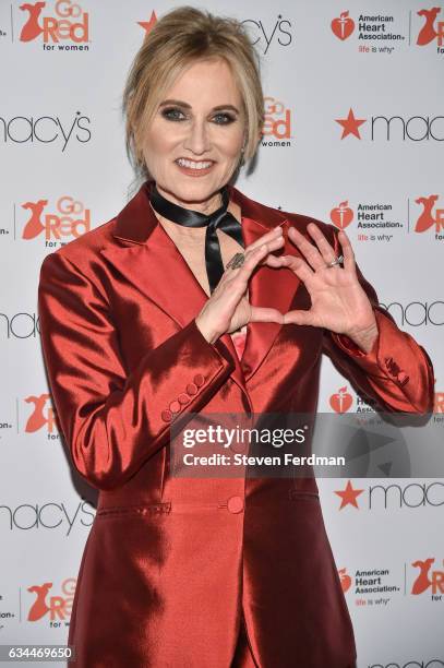 Maureen McCormick arrives at American Heart Association's Go Red For Women Red Dress Collection during New York Fashion Week at Hammerstein Ballroom...