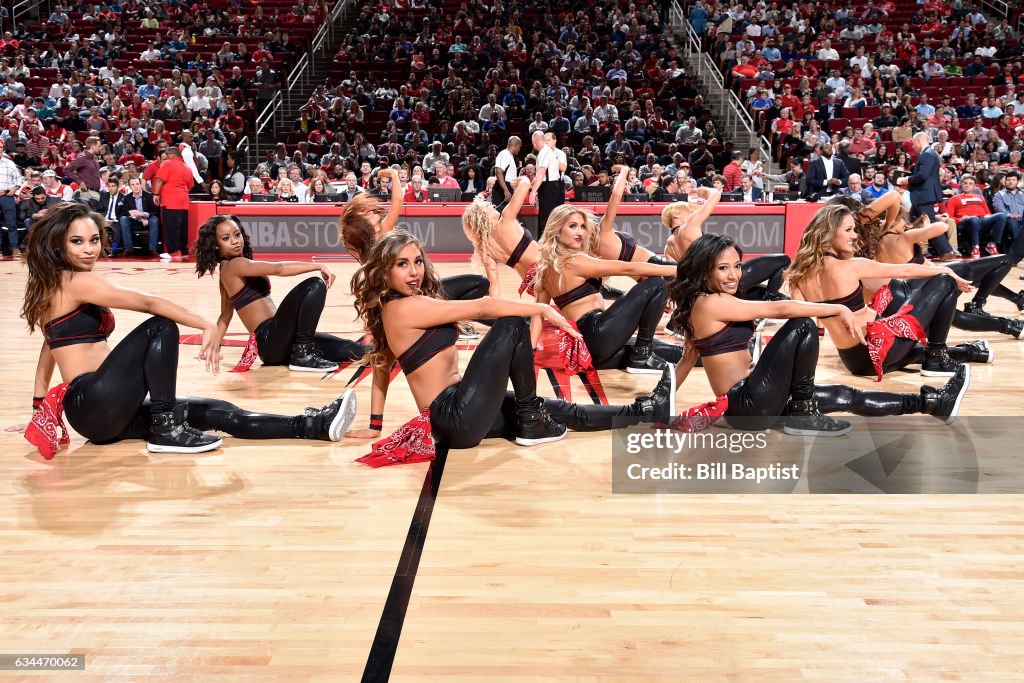 Houston Rockets Dance The Houston Rockets dancers perform their routine during the game ...