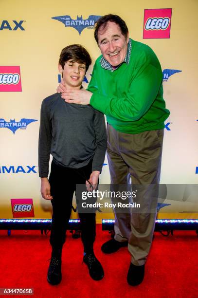 Actor Richard Kind and guest attends "The Lego Batman Movie" New York Screening at AMC Loews Lincoln Square 13 on February 9, 2017 in New York City.