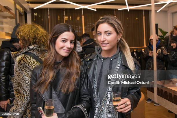 Haleigh Hoffer and Bridget White attend Bergdorf Goodman Celebrates the New NikeLab Opening in Goodman's Men's Store at on February 9, 2017 in New...