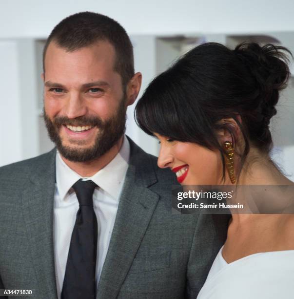 Jamie Dornan and Amelia Warner attend the "Fifty Shades Darker" - UK Premiere on February 9, 2017 in London, United Kingdom.