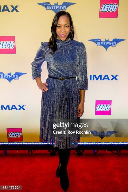 Actress Nikki M. James attends "The Lego Batman Movie" New York Screening at AMC Loews Lincoln Square 13 on February 9, 2017 in New York City.