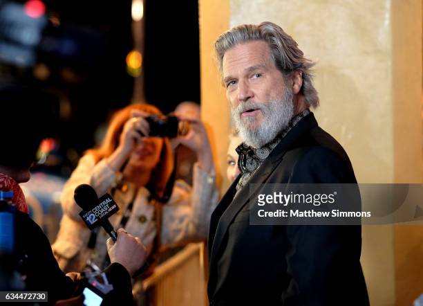 Actor Jeff Bridges attends the American Riviera Award honoring Jeff Bridges at the Arlington Theatre on February 9, 2017 in Santa Barbara, California.