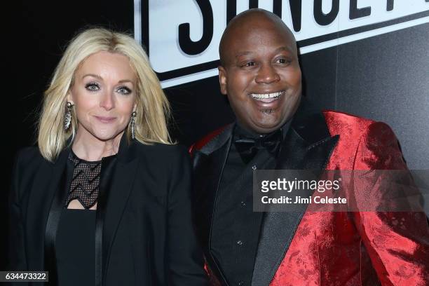 Jane Krakowski and Tituss Burgess attend "Sunset Boulevard" Opening Night at Palace Theatre on February 9, 2017 in New York City.